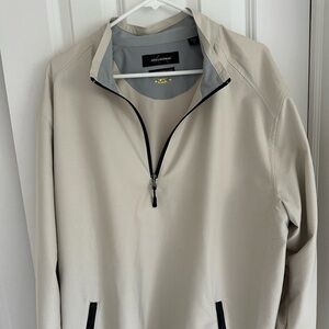 Greg Norman Collection Cream Windbreaker Jacket ..waterproof